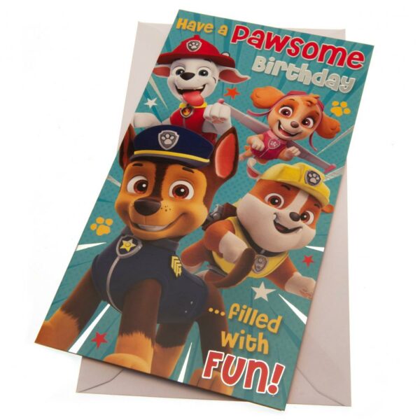 Paw Patrol Birthday Card