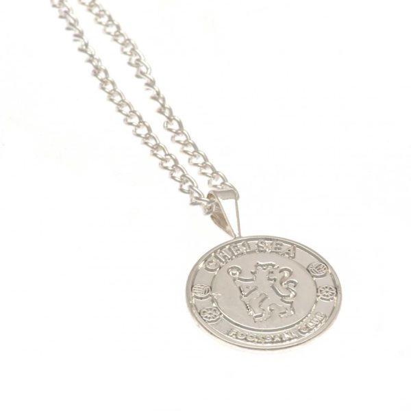 Chelsea FC Silver Plated Pendant & Chain XL