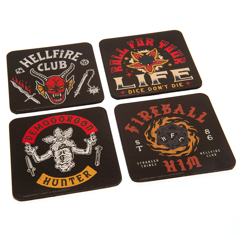 Stranger Things Coaster Set Hellfire Club