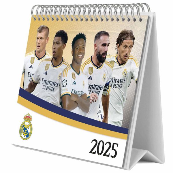 Real Madrid FC Desktop Calendar 2025