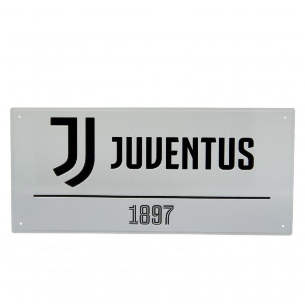 Juventus FC White Street Sign